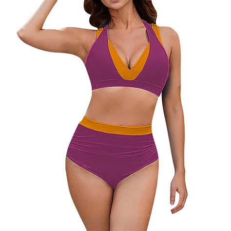 Divhosrg High Waisted Bikini Sets For Women Bikini Sets For Women With Cover Up Womens Bathing