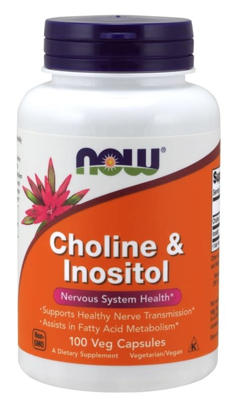 Buy Now Foods Choline Inositol 500 Mg 100 Caps At Mighty Ape NZ