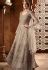 Grey Net Embroidered Lehenga Style Anarkali Suit