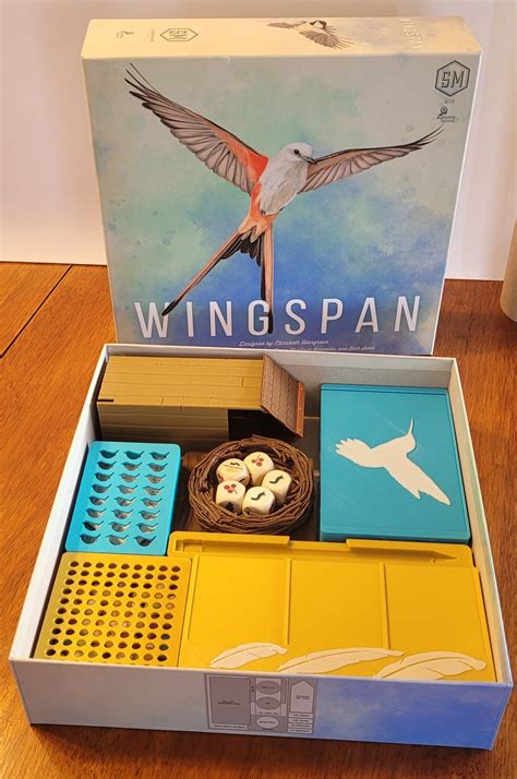 Deluxe Board Organiser For Wingspan Oceania And European Custom Board Games Display Cards