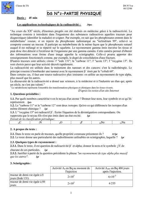 Devoir 2 Modèle 2 Physique Chimie 2 Bac Spc Semestre 1 Alloschool