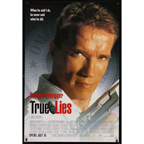 TRUE LIES style A advance 1sh '94 Arnold Schwarzenegger, Jamie Lee ...