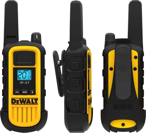 DEWALT DXFRS800 2 Watt Heavy Duty Walkie Talkies Waterproof Shock