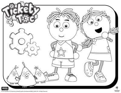 Tickety Toc Coloring Pages Printable Coloring Pages