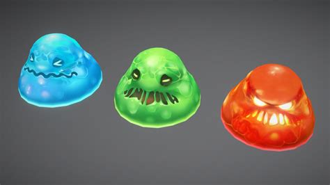 Cute Slime Monster Animated 3d Model By Kenny Kwok Motpanda [eea31e9] Sketchfab