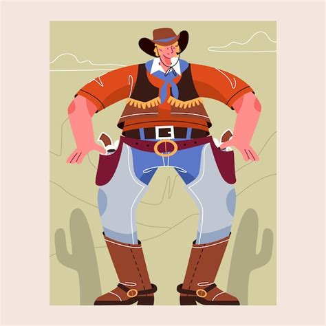 Free Vector Hand Drawn Gaucho Cowboy Illustration