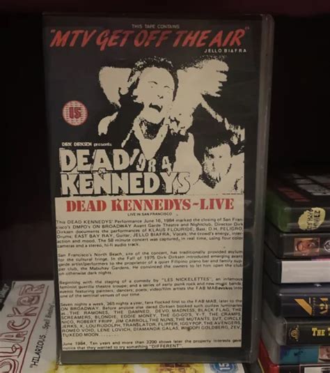 DEAD KENNEDYS - LIVE IN SAN FRANCISCO 1984 - VHS Punk Rock Jello Biafra ...