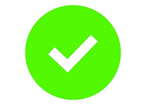 Signo De Verificado Blanco En C Rculo Verde Png Transparente Stickpng