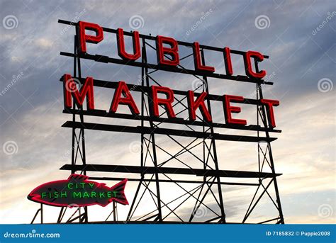 Seattle Fish Market stock photo. Image of market, close - 7185832