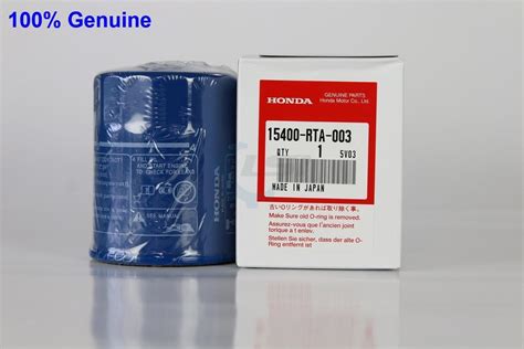 Set Honda Genuine Oil Filter Rta X Aus Ref Z Genuine