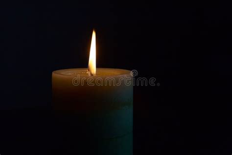 Burning Candle In The Darkness Stock Photo Image Of Xmas Warm 70572408