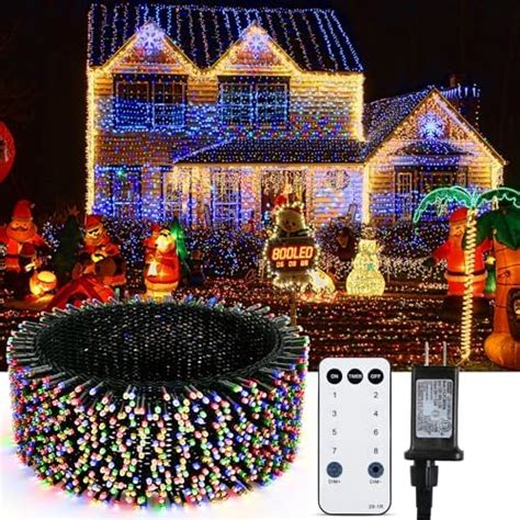 Smart Christmas Lights 197FT 600 RGB LED Outdoor Twinkle String Lights