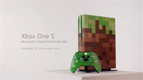 Special Minecraft Xbox One S Console Unveiled Just Push Start