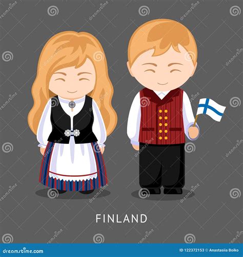 Finland People Icon Map Stylized Vector Silhouette Of Finland