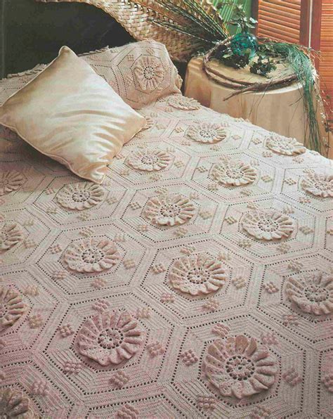 Stunning Crochet Bedspread Crochet Pattern PDF 77 X 79 Etsy Canada