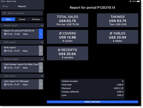 POS report structure – Lightspeed Restaurant (K-Series)