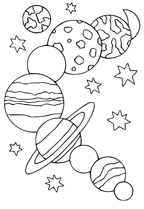 Desenho E Imagem Sistema Solar Planetas Para Colorir E Imprimir Grátis Para Adultos E Crianças