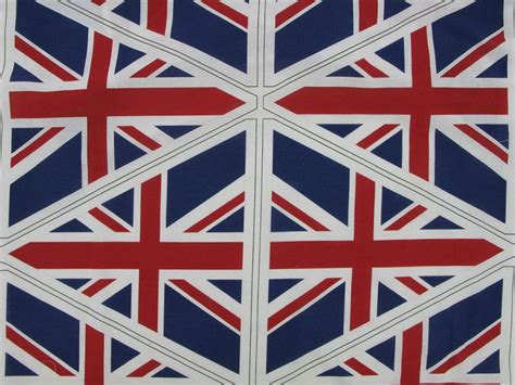 Union Jack Flag Bunting Cotton Panel