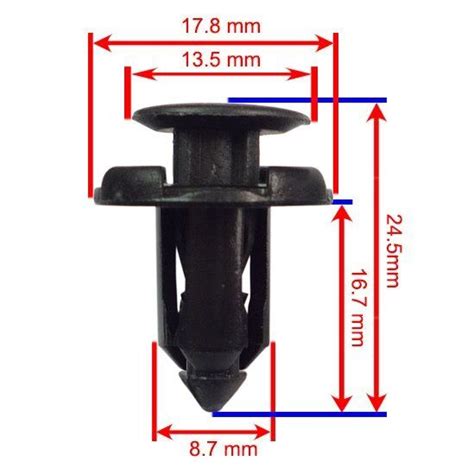 Fender Bumper Clip Push Type Retainer Nylon Rivet For Honda For