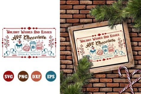 Christmas Hot Cocoa Sign Svg Graphic By Hello Magic Creative Fabrica