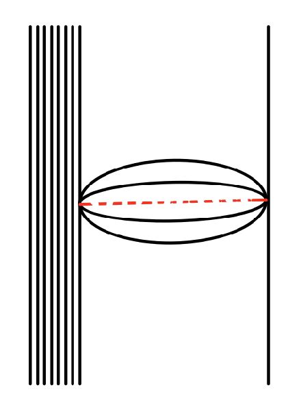 Interaction between a single fermion and the remaining horizon degrees ...