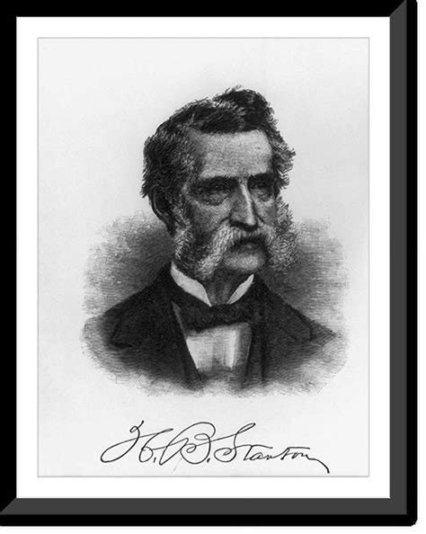 Historic Framed Print Henry Brewster Stanton 1805 1877 Head And