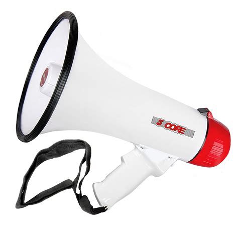 Core Megaphone Handheld Bullhorn Cheer Loudspeaker Bull Horn Speaker