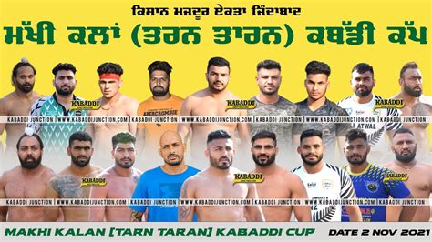 Live Makhi Kalan Tarn Taran Kabaddi Cup 02 November 2021