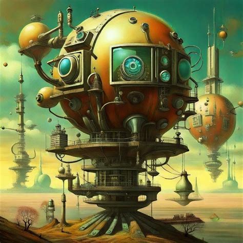 Atompunk Style Surrealism Fantasy Art Ai Generated Artwork