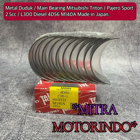 Jual Metal Duduk Main Bearing Mitsubishi Triton Pajero Sport 2 5cc L300