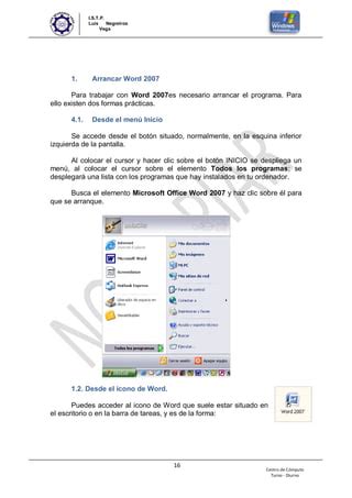 Manual Basico De Word Y Windows Xp PDF