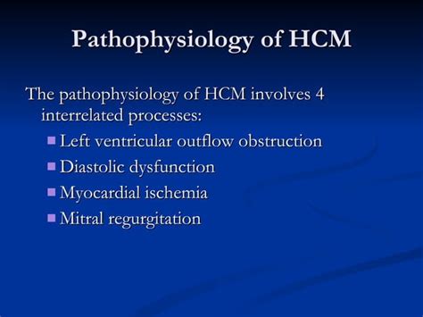 Hypertrophic Obstructive Cardiomyopathy Hocm Ppt