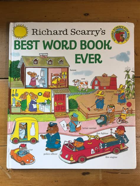 Richard Scarrys Best Word Book Ever 1990 Hardcover Etsy