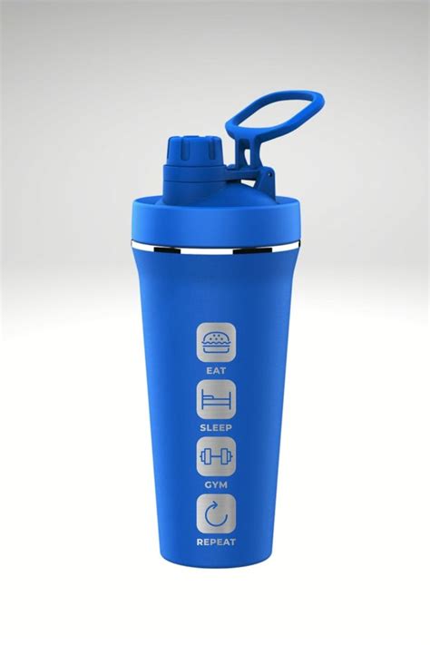 Eat Sleep Gym Repeat Fitness Protein Shaker Bottle Protein Shaker