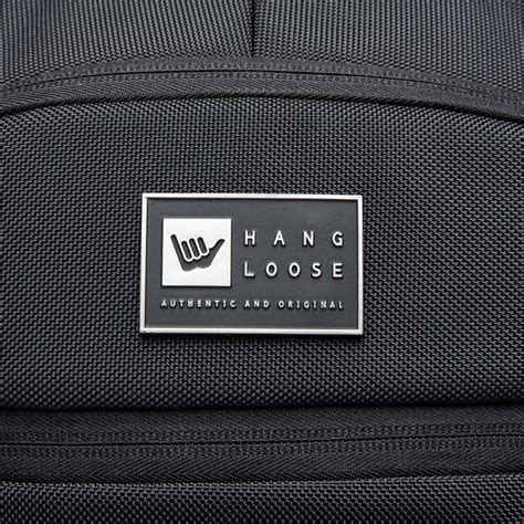 HANG LOOSE Mochila Hang Loose Masculina Moderna Grande Reforçada Preta