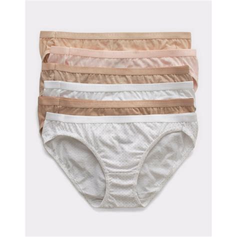 Hanes Ultimate Bikini 6 Pack Women S Underwear Breathable Cotton Tagfree Cool Comfort