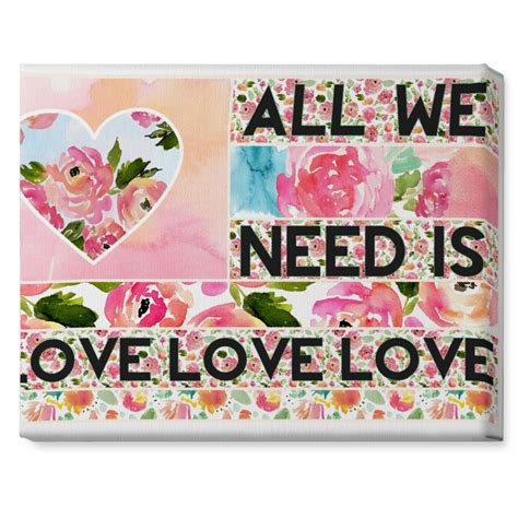 All We Need Is Love - Pink Wall Art | Shutterfly