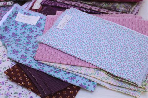 Vintage Prints Quilting Cotton Fabric Lots Of Fat Quarters Small