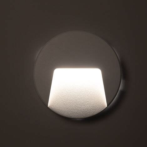 Balise Led Ext Rieure W En Saillie Au Mur Ronde Nilsa Blanche Blanc