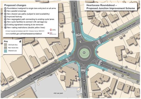 Heartsease Roundabout Plan Norwich Cycling Campaign