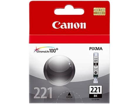 Canon CLI 221 Ink Cartridge Black Newegg