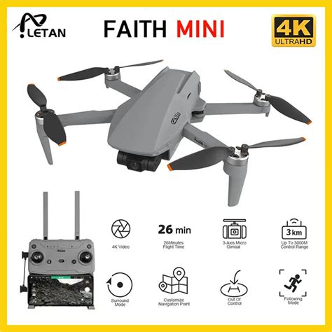 Novo Cfly F Mini Zang O 4k Profissional Gps Hd C Mera 3 Axis Cardan Rc