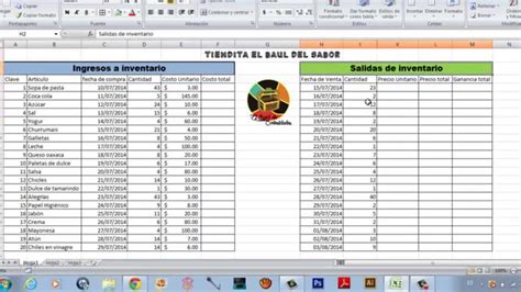 Como hacer un inventario Fácil en excel YouTube