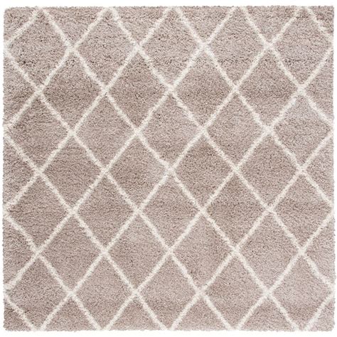 Safavieh Hudson Shag Collection Sgh B Beige Ivory Rug Square In