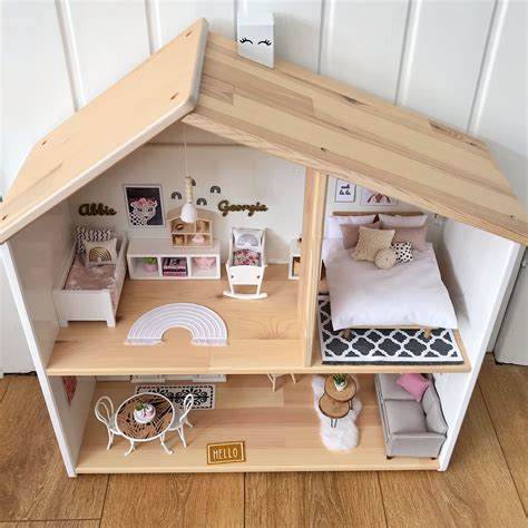 Modern Dollhouse Boho Style Ikea Dollhouse Renovation Modern