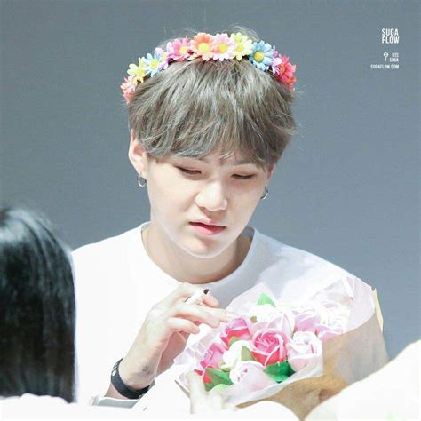 Suga With Flowers Armys Amino