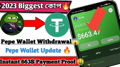 Payment Proofpape Wallet Withdrawal Pepe Wallet Swap Process