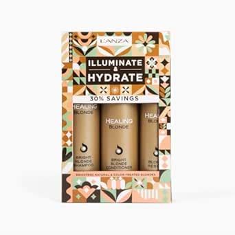 Amazon L ANZA Healing Blonde Trio Hair Kit Bright Blonde Shampoo Blonde Conditioner