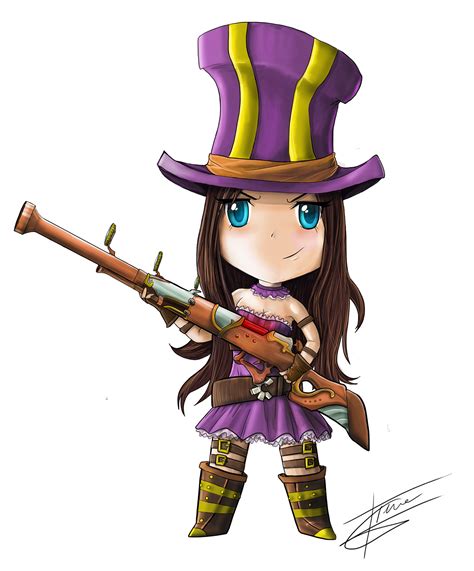 Caitlyn Chibi League Of Legends On Behance