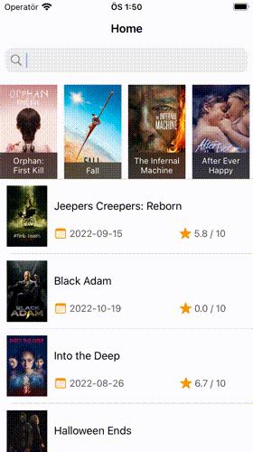Github Esinesenimdb An Imdb Clone App For Ios